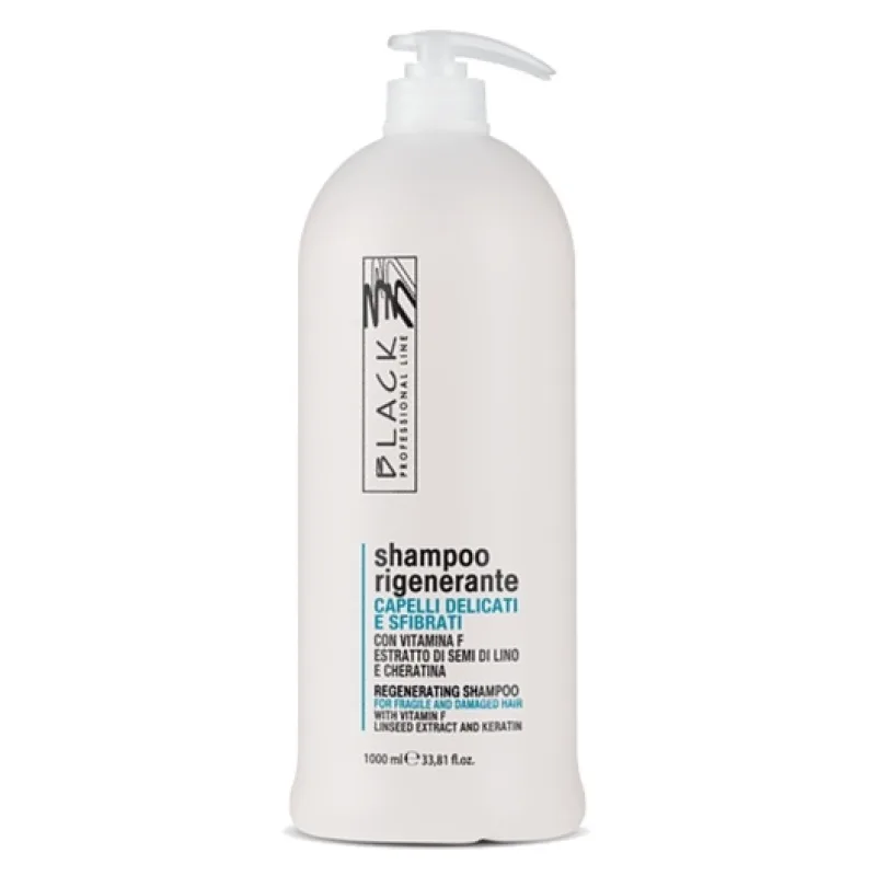 BLACK Intensive Repair Shampoo 1000ml - regeneračný šampón pre jemné suché vlasy