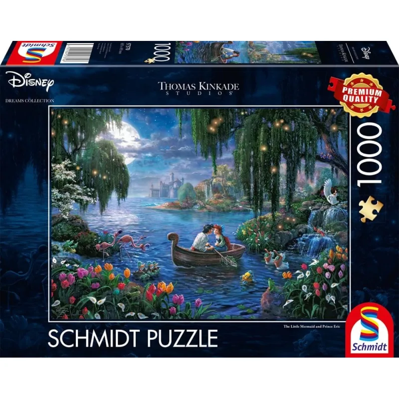 Schmidt Puzzle Malá morská víla a Princ Eric 1000 dielikov