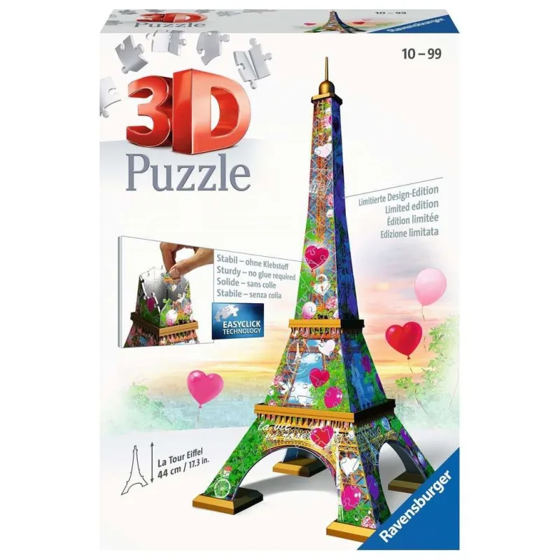 Ravensburger 3D puzzle Eiffelova veža (Love Edition) 216 dielikov
