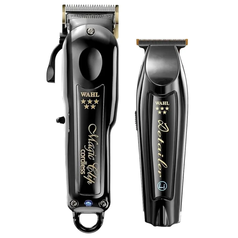 Súprava strihacieho a kontúrovacieho strojčeka WAHL Magic & Detailer Cordless Black Barber Combo