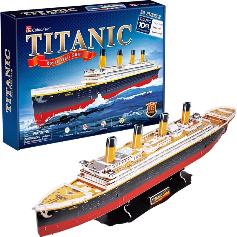 CubicFun 3D puzzle Titanic (veľký) 113 dielikov
