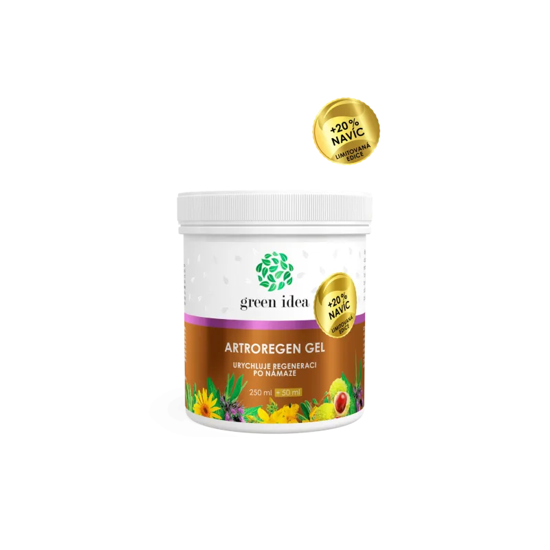 Green idea Artroregen masážny gél - limitovaná edícia +20 % NAVYŠE 300 ml –