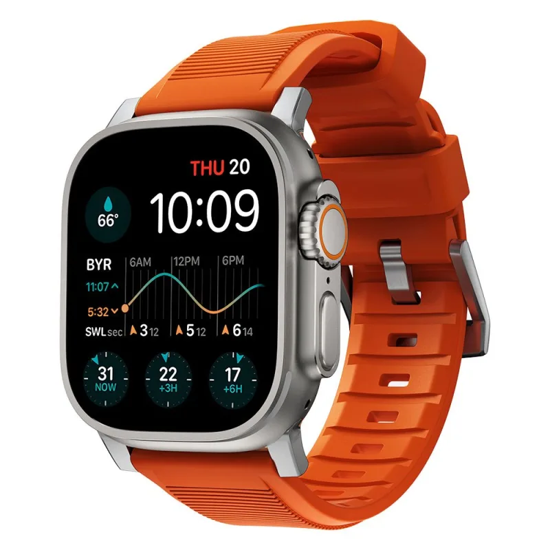 Nomad remienok Rugged Strap pre Apple Watch 44/45/49mm - Ultra Orange…
