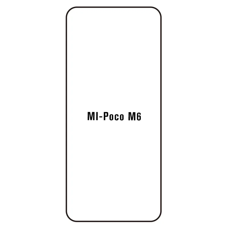 Sunshine Xiaomi Poco M6 4G Predná Hydrogél ochranná fólia Strih: Predná 1, Typ fólie: Číra