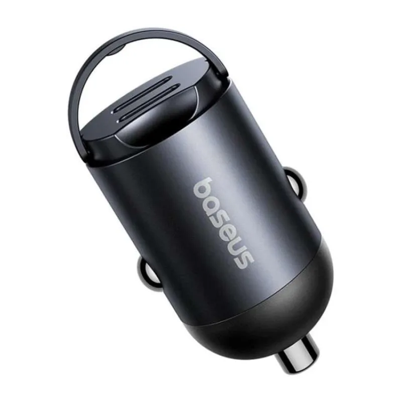 Baseus Tiny Star Mini Nabíjačka do Autá USB-C/USB-C 30W Cosmic Black (6932172677190)