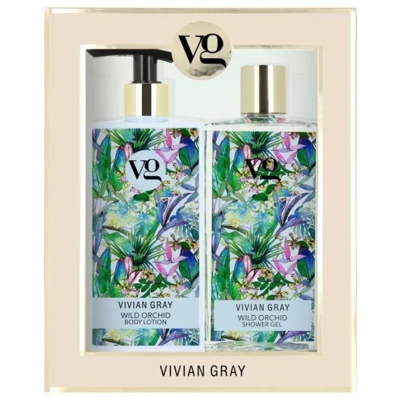 VIVIAN GRAY WILD ORCHID Shower Gel + Body Lotion 2x350ml - sprchový gél a telové mlieko