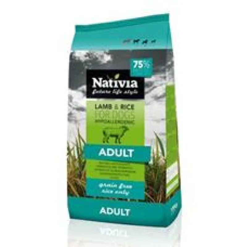 Nativia Dog Adult Lamb&Rice 15 kg - exp. 03/26 - 1 ks skladem