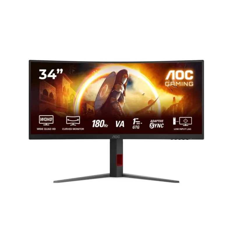 AOC LCD herní CU34G4 34" zakřivený VA/3440x1440@180Hz/0,5ms/300cd/2xHDMI/DP/Pivot/HAS/VESA (CU34G4)