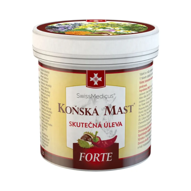 SwissMedicus Konská masť forte hrejivá 250 ml –