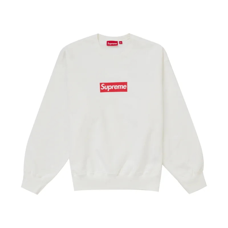Supreme Washed Box Logo Crewneck White - XL