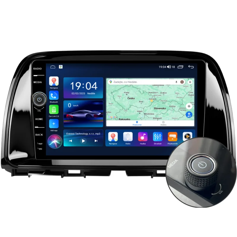 Everest 2DIN autorádio EVE72 Android, Mazda CX-5 B331/A8033