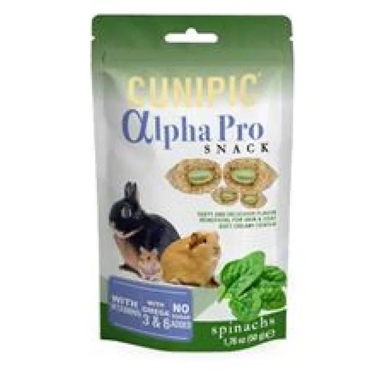 Cunipic Alpha Pro Snack Spinach - špenát 50 g
