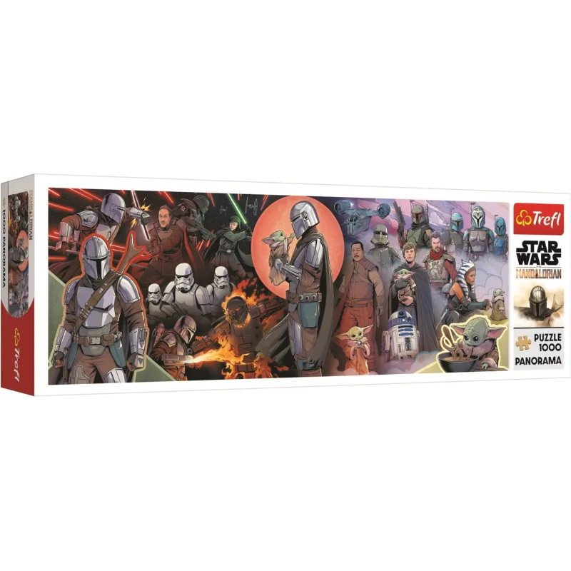 Trefl Panoramatické puzzle The Mandalorian: Dobrodružstvo 1000 dielikov