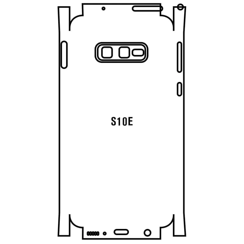 Sunshine Samsung S10E Zadná Hydrogél ochranná fólia Strih: Zadná časť a rám 1, Typ fólie: Matná