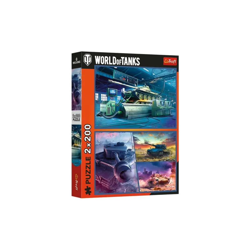 Trefl Puzzle 2v1 World of tanks 2x200 dielikov 41x27,5cm v krabici 26x34x4,5cm