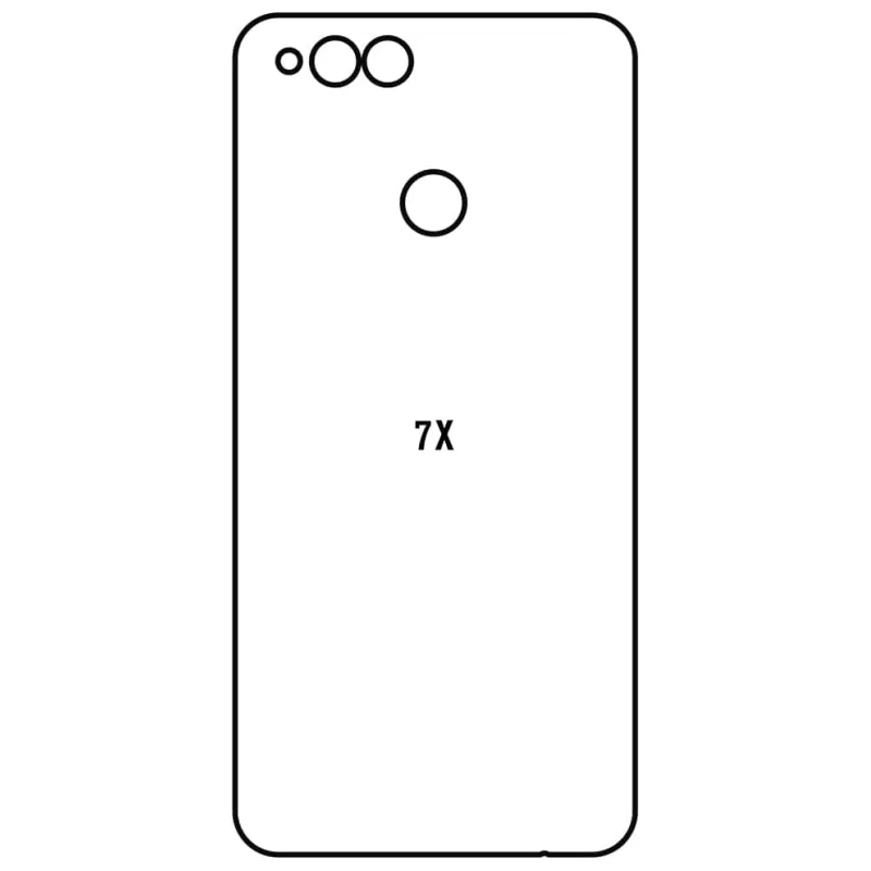 Sunshine Honor 7X Zadná Hydrogél ochranná fólia Strih: Zadná časť 1, Typ fólie: Matná