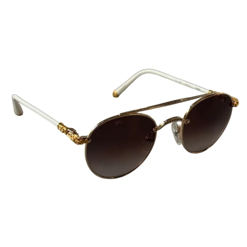Chrome Hearts Bubba Sunglasses White gp wtl 49 22 145 - OS