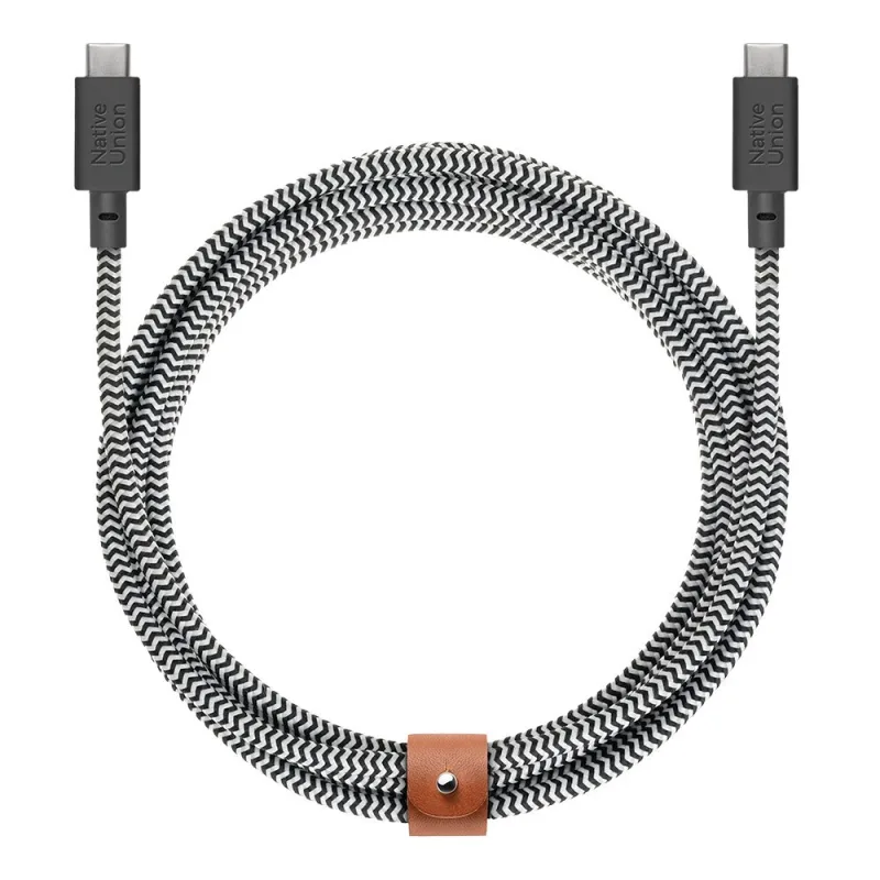 Native Union kábel Belt Cable XL USB-C to USB-C 3m 100W - Zebra BELT-XL-C…