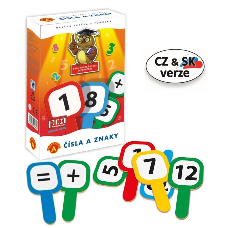 Pexi Pexi Čísla a znaky - ceduľky