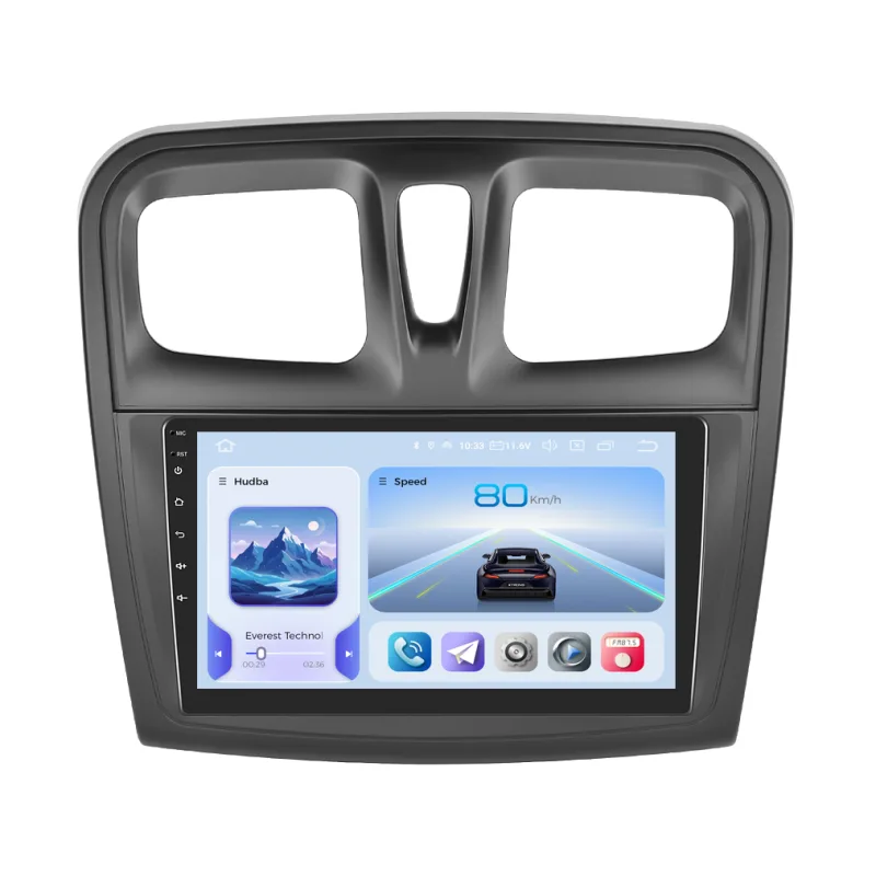 Xtrons 2DIN autorádio IQP-XEV80 Android, Dacia Logan II, Sandero II s hranatými průduchy IQP-UN08M/A7653