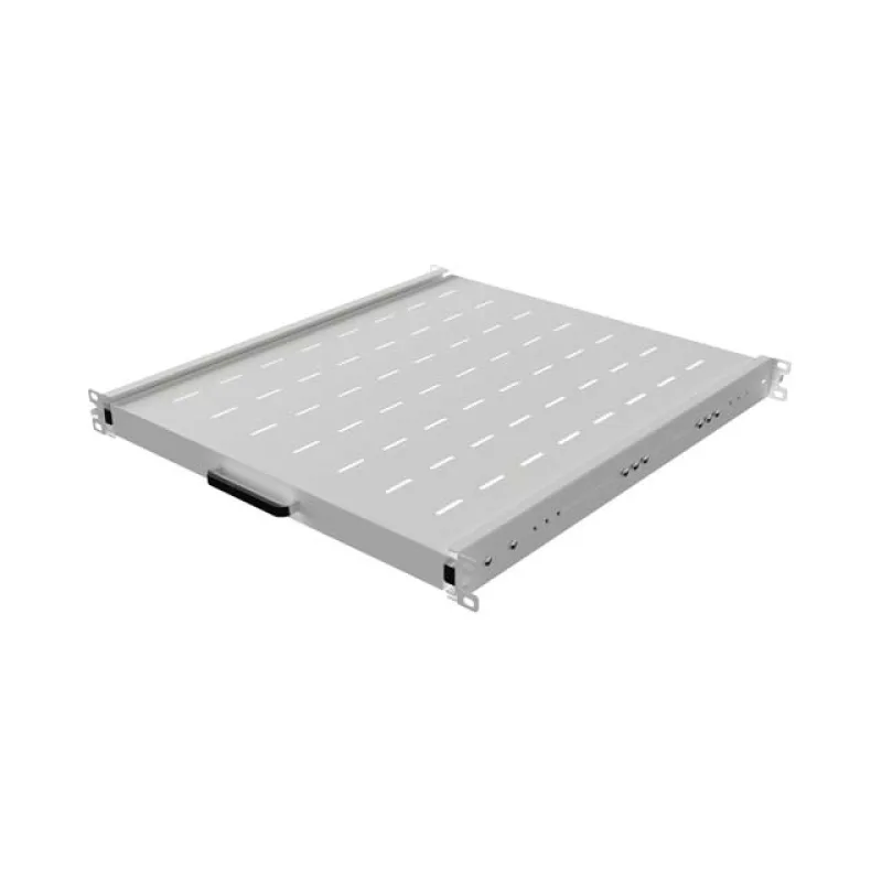 LANBERG POSUVNÁ POLICE PRO 19" RACKOVÉ SKŘÍNĚ 500MM ŠEDÁ (1U/445X500MM, NOSNOST DO 35KG, 4PO AK-1021-S