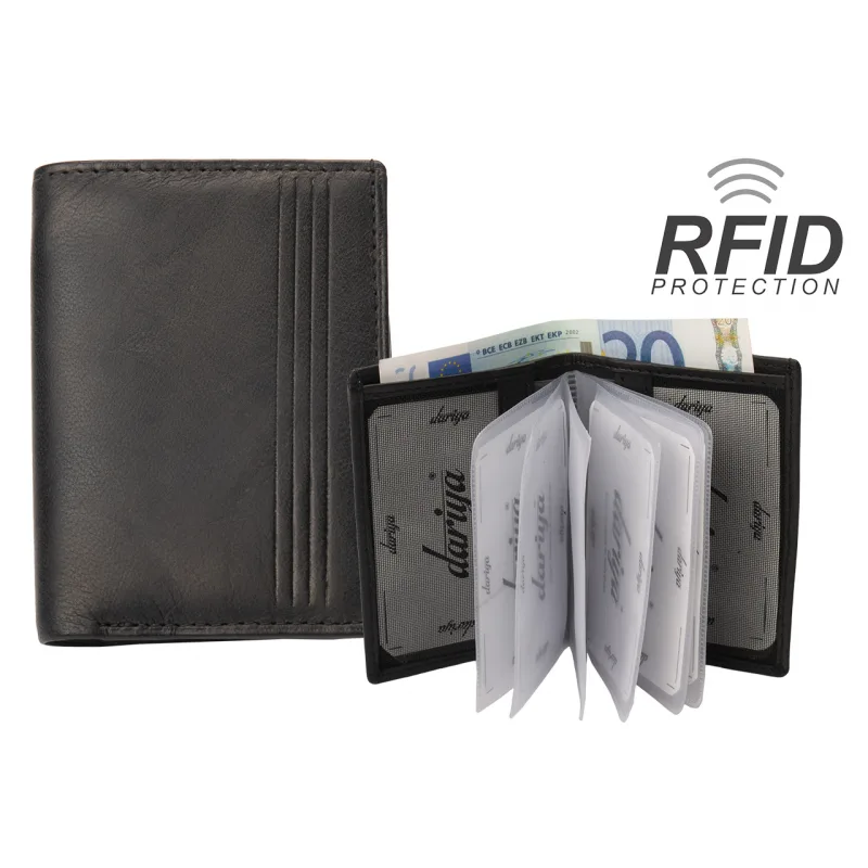 Impex Puzdro na kreditné karty RFID - 6 puzdier - koža Nappa Veľkosť: UNI