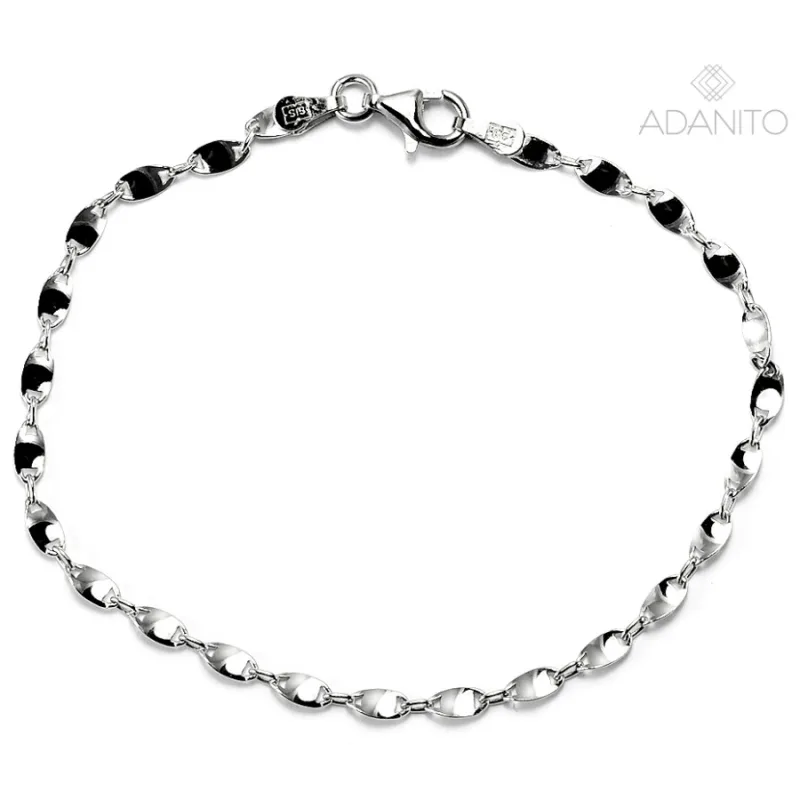 Strieborný náramok ADANITO SSNK022288, 18 cm