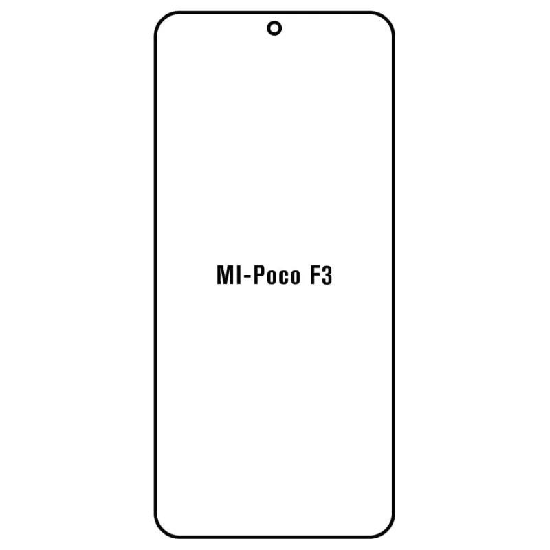 Sunshine Xiaomi Poco F3 Predná Hydrogél ochranná fólia Strih: Predná 1, Typ fólie: Anti-Spy (Privacy)