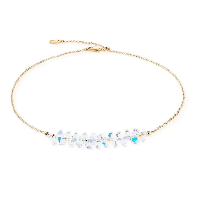 Coeur de Lion dámsky náhrdelník Dancing Crystals Čisté zlato-kryštál 4633/10-1816