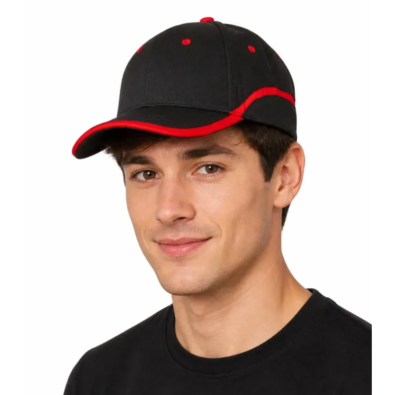 Lionyx ALEX Baseballová Šiltovka Black/Red