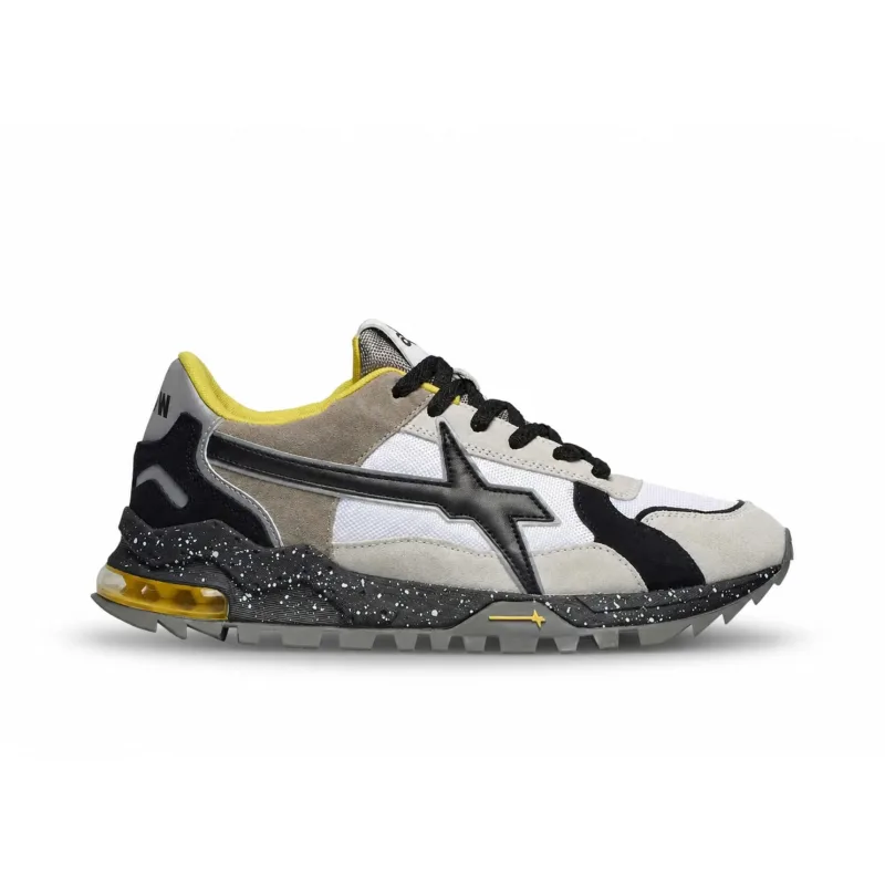 W6YZ Just Say Wizz Breeze 3-M Trainers White Black Taupe - 45