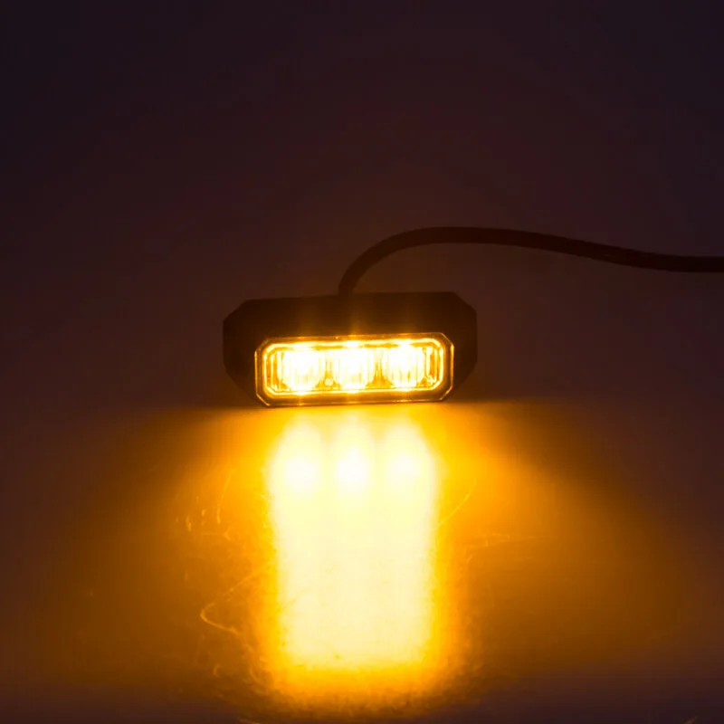 x PREDATOR 3x3W LED, 12-24V, oranžový, ECE R10 kf003e3w