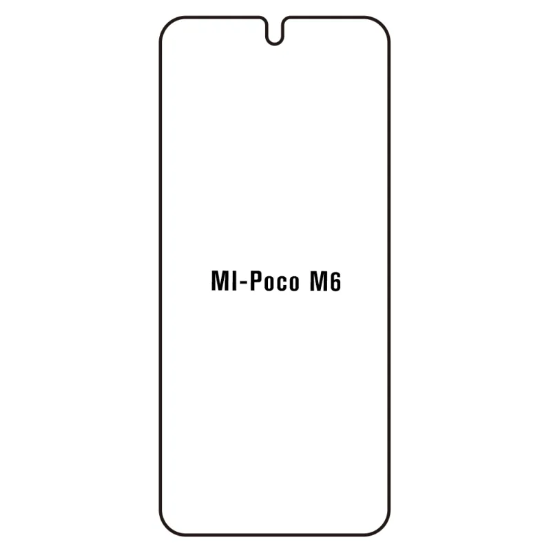 Sunshine Xiaomi Poco M6 4G Predná Hydrogél ochranná fólia Strih: Kompatibilná s krytom 2, Typ fólie: Číra