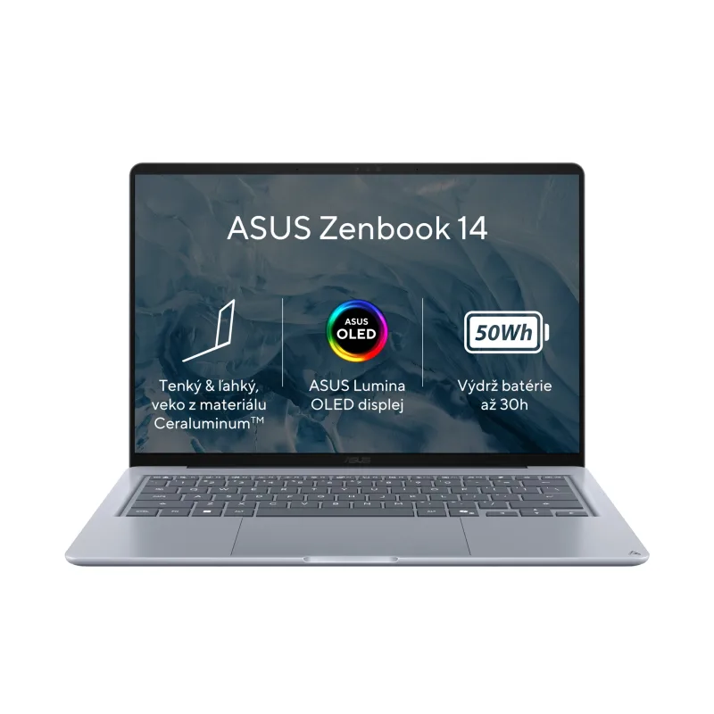 ASUS Zenbook A14/X1-26-100/8GB/512GB SSD/Qualcomm UMA/14" WUXGA/Win11Home…