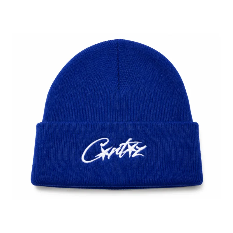 Corteiz Allstarz Folded Beanie Blue - OS