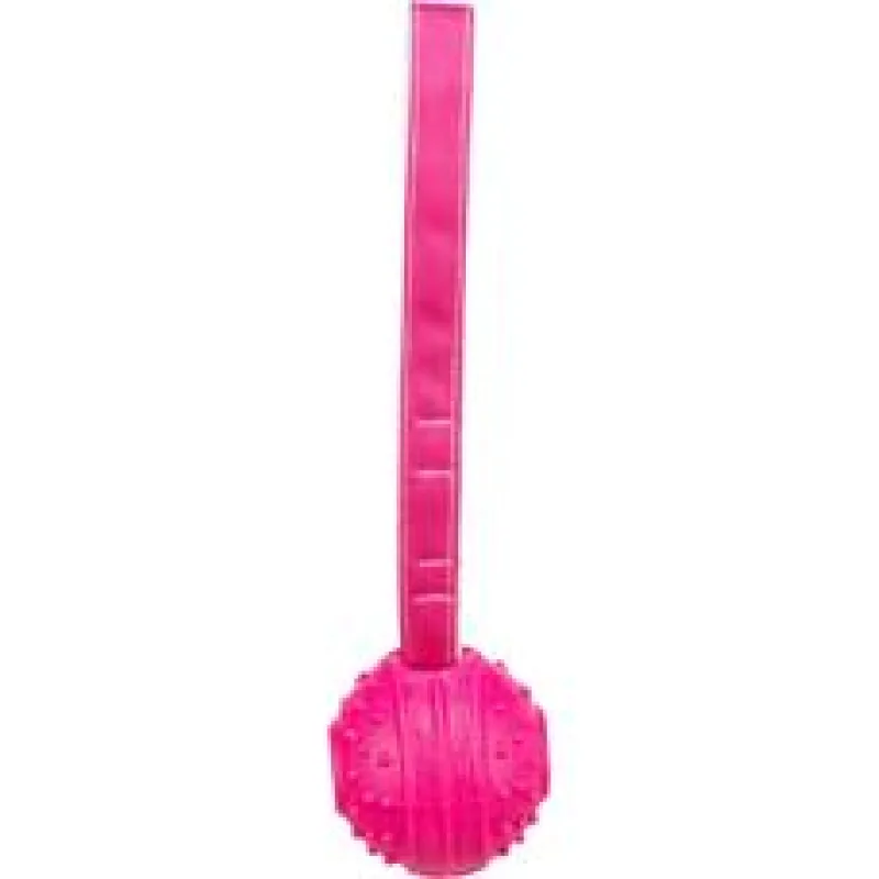 Soft & Strong, míček s poutkem, TPR, růžová 1ks/29cm