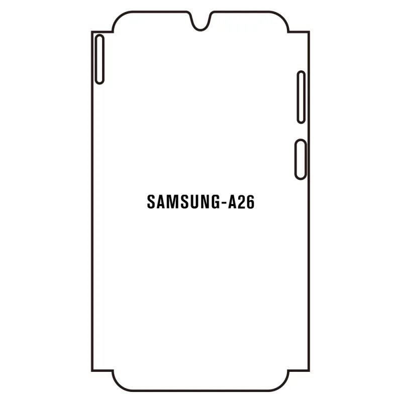 Sunshine Samsung A26 5G Predná Hydrogél ochranná fólia Strih: Predná časť a rám, Typ fólie: Proti modrému svetlu