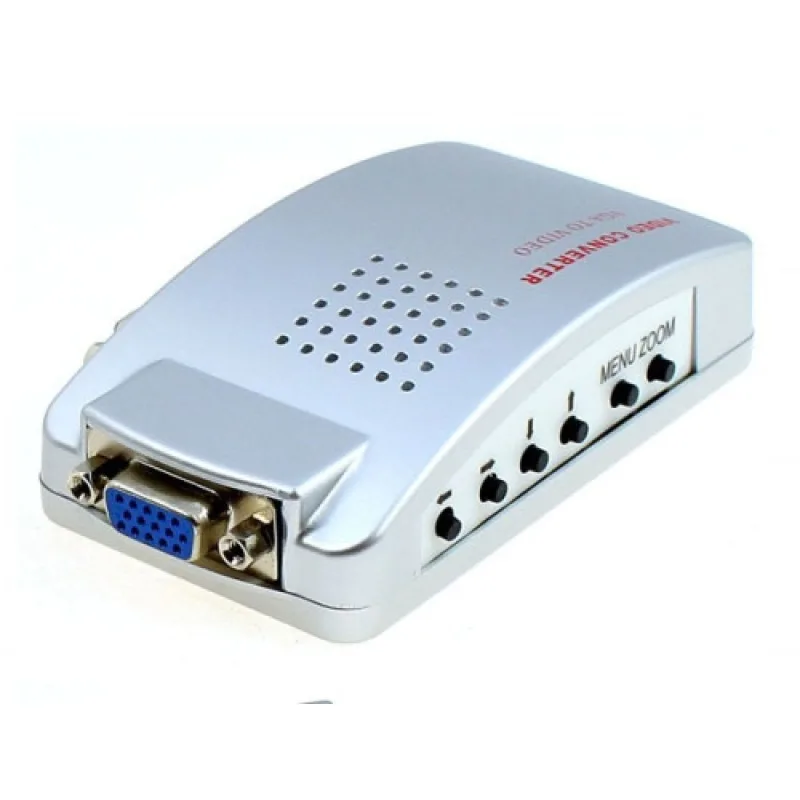 TV AV RCA S-VIDEO to PC VGA prevodník na VGA