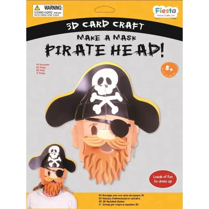Fiesta Crafts Kreatívna súprava 3D maska Pirát