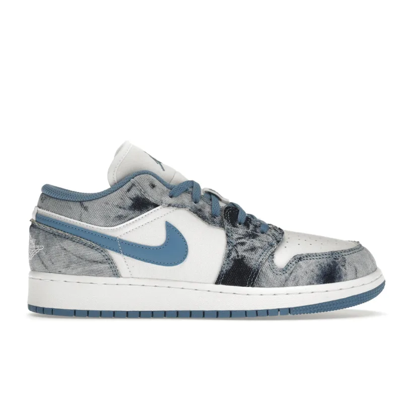 Jordan 1 Low Washed Denim (GS) - 36