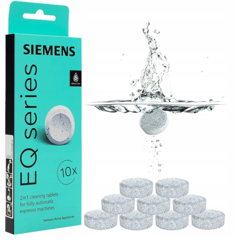 Siemens TZ80001B čistiace tablety 10 ks – originálne tablety do kávovaru Bosch Siemens