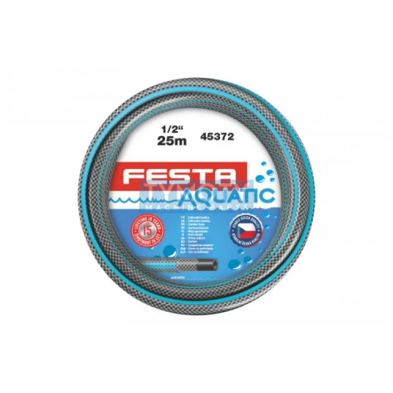 Hadica záhradná AQUATIC 1/2" 25m, FESTA 45372