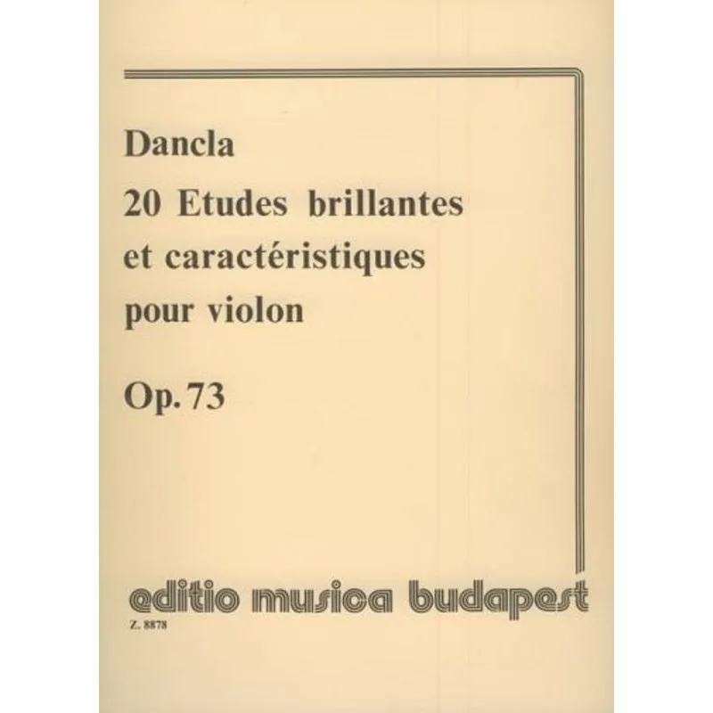 Editio Musica Budapest 20 Etudes brillantes et caractéristiques, Op.73