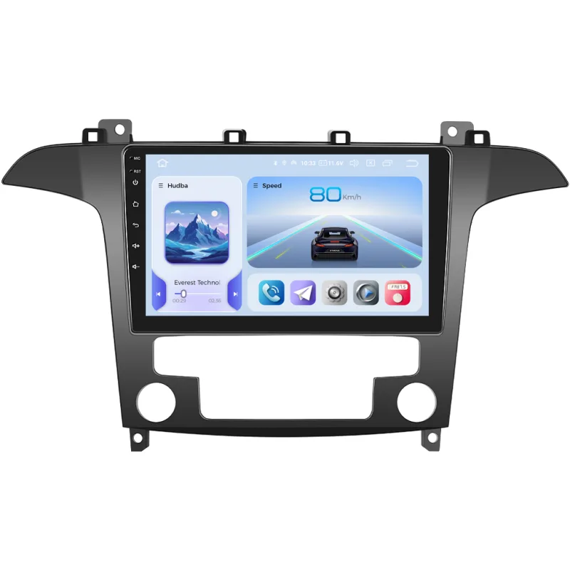 Xtrons 2DIN autorádio IQP-XEV223 Android, Ford S-Max, automatická klimatizace IQP-UN08M/A7112