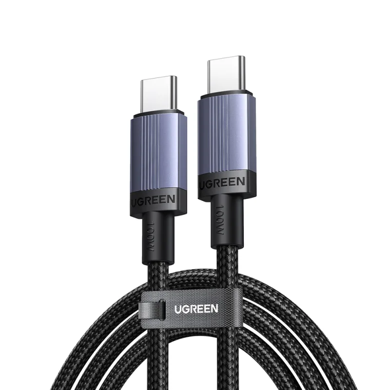 Ugreen USB-C to USB-C PD kábel 100W 5A 1m - Čierny