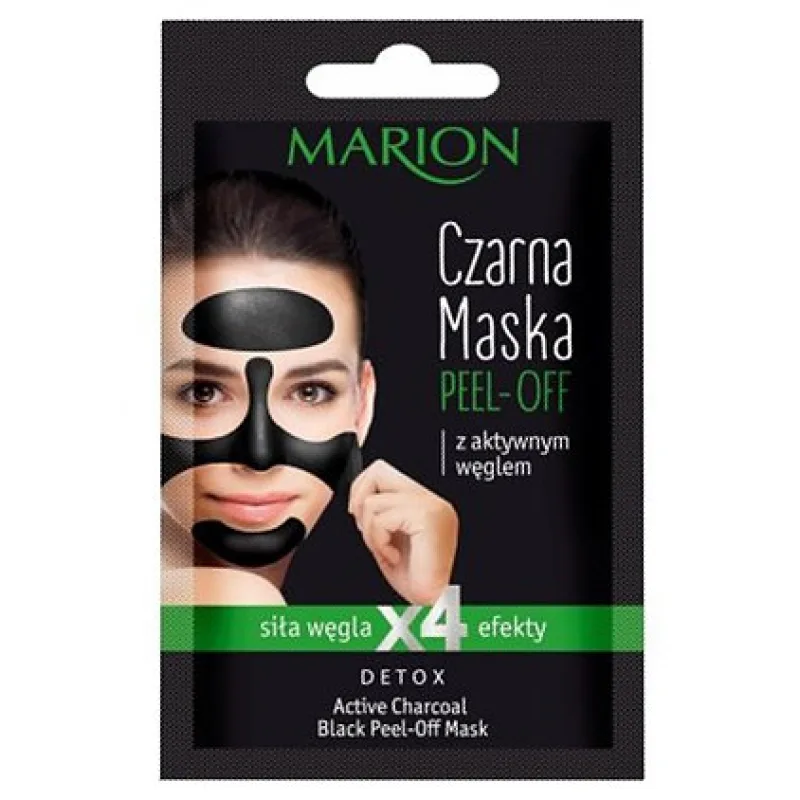 MARION Face Black Mask Peel-Off Detox 6g - odlupovacia pleťová maska
