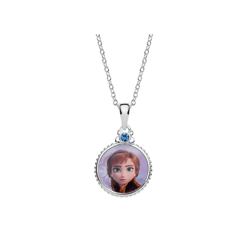 Detský náhrdelník Disney Frozen Anna strieborný CS00020SRJL-P.CS