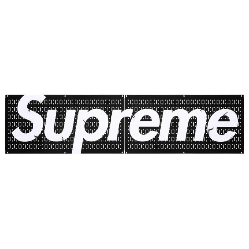 Supreme Wall Control Pegboard Panel (Set of 2) Black - OS