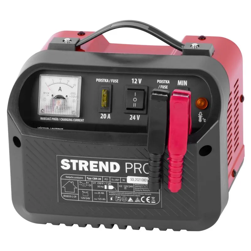 Nabíjačka autobatérií Strend Pro CBR-20, 12/24V, 14 A