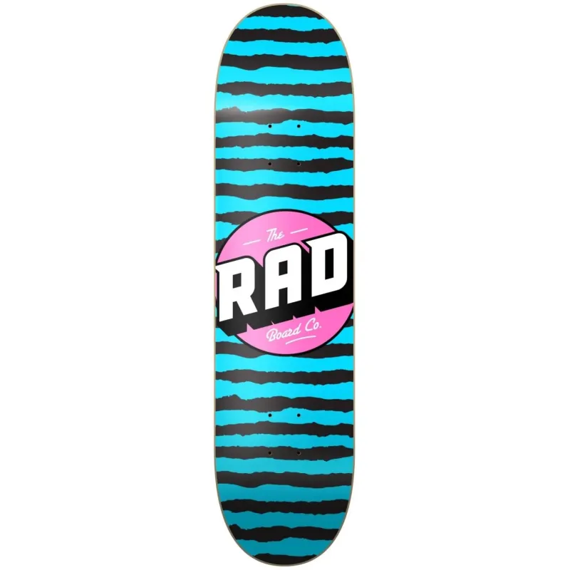 RAD Stripes Logo Skate Doska (8.375"|Blue)